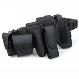 Tactical Battle Belt Airsoft Duty Belt Set Adjustable Nylon Military Security Belt Hunting Belt Gun Holster Baton Holder