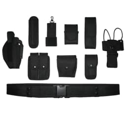 Tactical Battle Belt Airsoft Duty Belt Set Adjustable Nylon Military Security Belt Hunting Belt Gun Holster Baton Holder