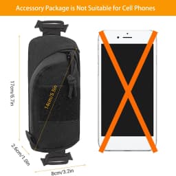 Backpack Shoulder Strap Accessory Pouch, Tactical Molle Bag Multifunctional Military EDC Tool Pockets Small Compact Pouchs