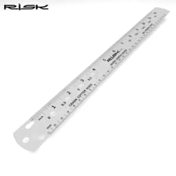 1pc RISK Bicycle Spoke Ruler Bike Spoke Length Gauge Crank Ball Bearings Cotter Pin Measuring Tool Double Sided Metric Imperial