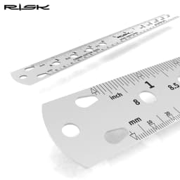 1pc RISK Bicycle Spoke Ruler Bike Spoke Length Gauge Crank Ball Bearings Cotter Pin Measuring Tool Double Sided Metric Imperial