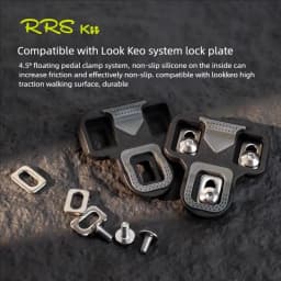 RRSKIT Road Bike Cleats Compatible With Look K-E-O Road Bike Self‑Locking Pedal Cleat 4.5 Degree Road Cycling Shoes Pedal Cleat