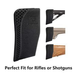 Pridefend Recoil Pad Synthetic Latex Rubber Slip-On Recoil Reducing Pad for Rifle and Shotgun Gun Holster 3 Sizes Available
