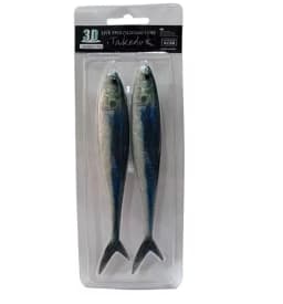 TAKEDO 3D Live Fish Painting Lure 12.5CM 16CM 19CM 34G Luminous Soft Fishing Bait Scissor Tail Fish For Tuna Bass Sea Fishing