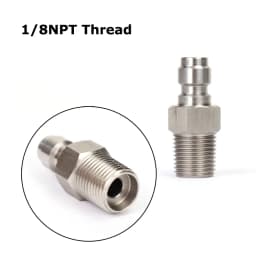 AIR CO2 Foster Quick Disconnect Male/Female Adaptor Fill Nipple Blind Plug | Thread 1/8NPT&1/8BSP&M10*1