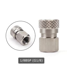 AIR CO2 Foster Quick Disconnect Male/Female Adaptor Fill Nipple Blind Plug | Thread 1/8NPT&1/8BSP&M10*1