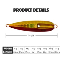 Inchiku Metal Jig Head Lure 80g 100g 120g 150g 180g 200g Luminous Squid Hook Soft Sinking Saltwater Spinning Fishing MarlinLure