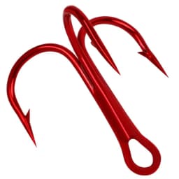 20PCS/Lot Red Anchor Hook High Carbon Steel Barbed Treble Hook Fishing Tackle Tool Accessories Sea Fishing Wild Fishing