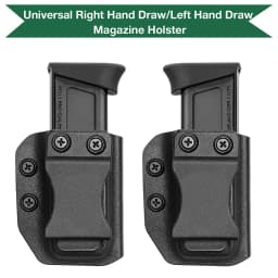 Universal Magazine Holster IWB/OWB Conceal Carry Mag Holster Kydex Mag Holder for 9mm/.40 Double Stack G17 G19 Hunting Accessory