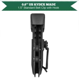 Universal Magazine Holster IWB/OWB Conceal Carry Mag Holster Kydex Mag Holder for 9mm/.40 Double Stack G17 G19 Hunting Accessory