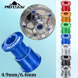 MOTSUV 4pc/5pc Bike Chainring Bolts Road MTB Plate Screws Single/double Crankset Bolts 4.9/6.4mm Chainwheel Screw Crank Part