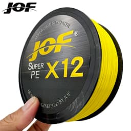 JOF Braided Fishing Line 12 Strands 9 Strands Multifilament PE Super Strong Japanese Line Carp 100M 300M 500M 20lb-92lb