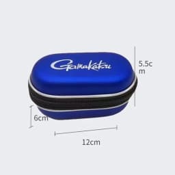 Gamakatsu Fishing Reel Bag Protective Cover Waterproof EVA Spinning Fishing Reel Protective Case Fishing Tackle Storage Case
