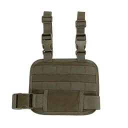 Tactical Drop Leg Platform Hunting Thigh MOLLE Rig with Adjustable Belt & Thigh Straps for Universal Holster