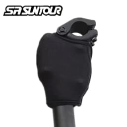 Generic Seatpost Cover for Suntour Suspension Seatpost Black Protective Case for Suntour NCX Seatpost Finger Protection