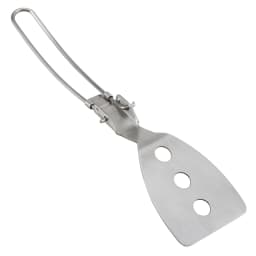 Tomshoo Stainless Steel Folding Spatula Turner for Outdoor Camping Hiking BBQ Picnic Cooking Mini Pancakes Bread Steak Flat