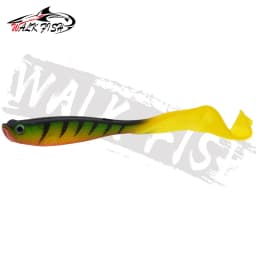 WALK FISH 4PCS Jigging Wobblers Fishing Lure 12.5cm 5.5g Shad T-tail Soft Bait Artificial Silicone Lures Bass Pike Fishing