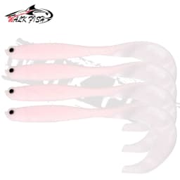 WALK FISH 4PCS Jigging Wobblers Fishing Lure 12.5cm 5.5g Shad T-tail Soft Bait Artificial Silicone Lures Bass Pike Fishing