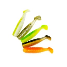 OUTKIT 10Pcs/lot Wobblers Rockfishing Soft Lures Rubber Soft Baits 4cm 1g Fishing Soft Worm Artificial Baits Bass Silicone Fish