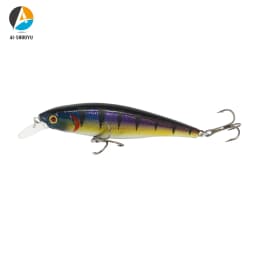 AI-SHOUYU Minnow Bait Hard Fishing Lure 95mm/15g Sinking Bait with 2 Treble Hook Crankbait Wobbler Pesca Fishing Tackle Leurre