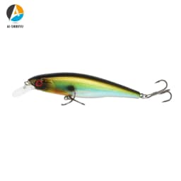 AI-SHOUYU Minnow Bait Hard Fishing Lure 95mm/15g Sinking Bait with 2 Treble Hook Crankbait Wobbler Pesca Fishing Tackle Leurre