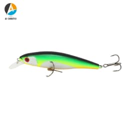 AI-SHOUYU Minnow Bait Hard Fishing Lure 95mm/15g Sinking Bait with 2 Treble Hook Crankbait Wobbler Pesca Fishing Tackle Leurre