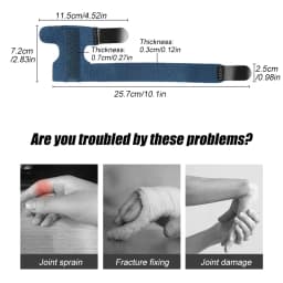 1 PCS Trigger Finger Splint, Adjustable Finger Support Brace Bonus Fastening Tape for Alleviating Finger Locking,Popping,Bending