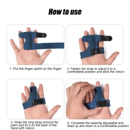 1 PCS Trigger Finger Splint, Adjustable Finger Support Brace Bonus Fastening Tape for Alleviating Finger Locking,Popping,Bending