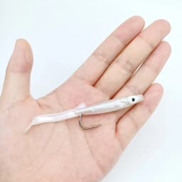 DUODUOYU 5PCS Eel Soft Plastic Fishing Bait 2.6g/80mm Small Saltwater Isca Artificial Crankbait Soft Fishing Tackle