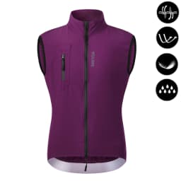 WOSAWE Ultralight Men's Cycling Windbreaker Windproof Jacket Bike Vest Water Resistant MTB Road Bicycle Long Jersey 2 Pockets