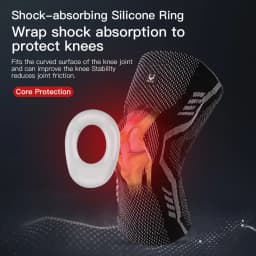 1 Pcs Sports Patella Spring Support Knee Brace Knitted Compression Full Protect Elastic Breathable Knee Support For Men Women