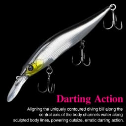 TSURINOYA 98SP Suspending Minnow Fishing Lure AURORA 98mm 10g Max 2.2m  Long Casting Bass Pike Jerkbait Hard Bait