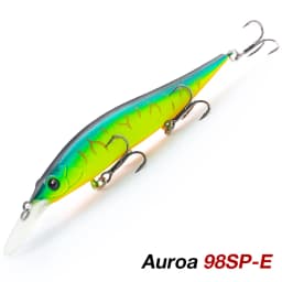 TSURINOYA 98SP Suspending Minnow Fishing Lure AURORA 98mm 10g Max 2.2m  Long Casting Bass Pike Jerkbait Hard Bait