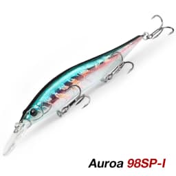 TSURINOYA 98SP Suspending Minnow Fishing Lure AURORA 98mm 10g Max 2.2m  Long Casting Bass Pike Jerkbait Hard Bait