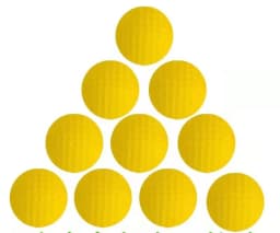PGM 1pcs Golf Yellow Practice Balls 42.6mm Sponge Elastic Pu Foam Balls Can Hit About 800 Time Golf Sports Supplies