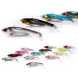 VIB Fishing Lure 7g 10g 18g Metal Jig Sinking Blade Cast Treble Hook Spinner Spoon VIBRATION Spin Tackle Pesca Wobbler Hard Bait