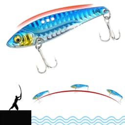 VIB Fishing Lure 7g 10g 18g Metal Jig Sinking Blade Cast Treble Hook Spinner Spoon VIBRATION Spin Tackle Pesca Wobbler Hard Bait