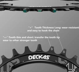 Deckas 96bcd Mountain bicycle Chainring BCD 96mm Asymmetry 32/34/36/38T Crown Plate Parts For M7000 M8000 M4100 M5100 bike crank