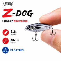 Kingdom Z-Dog Floating Pencil Fishing Lures 40mm 3.2g Stickbait Topwater Surface Walk The Dog Hard Baits Wobblers For Bass Pike