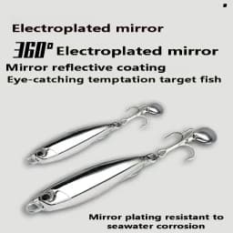 1pcs Japanese Metal Lure Bait  Strong Fish Induction 7g-30g 40g 3 Color Metal Fishing Lure Zinc Alloy Long Bait Bionic Fake Bait