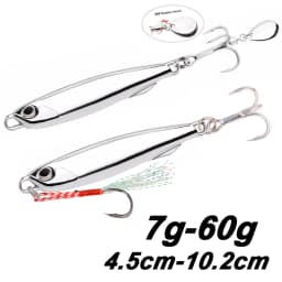 1pcs Japanese Metal Lure Bait  Strong Fish Induction 7g-30g 40g 3 Color Metal Fishing Lure Zinc Alloy Long Bait Bionic Fake Bait