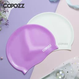 Copozz Men Elastic Swimming Hat Large Size Swimming Wear Professional Adults Waterproof Swimming Hat Silicone Swimming Caps