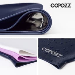 Copozz Men Elastic Swimming Hat Large Size Swimming Wear Professional Adults Waterproof Swimming Hat Silicone Swimming Caps