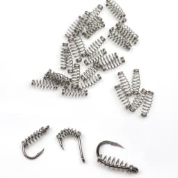 100Pcs Fish Hook Spring Bait Feeder Lure Trap Accessories Fishbait Feeder Tackle Carp Explosion Hooks Jig Fly Fishing Hook
