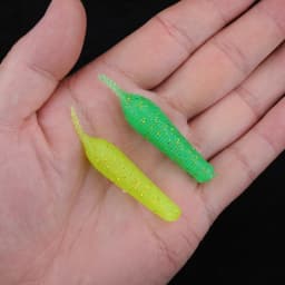 WALK FISH 6PCS 5cm 2.5g/0.09 Floating TPR Needle Swimbait Tail Soft Plastic Worm Carp Fishing Lure Artificail Bass Bait Wobblers