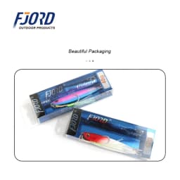 FJORD Flat Slow Glow Metal Jig Lead Fishing Lure Saltwter 20g 30g 40g 60g Shore Casting Artificial Bait Hooks Fishing Tackle