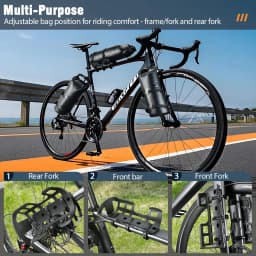 NEWBOLER 2025 Portable Waterproof Bike Fork Bag 5L Portable Bike Bag Electric Scooter Bag Bicycle Front Bag Bicycle Fork Bag