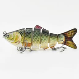 4 Inch 6 Segments Jointed Hard Artificial Fishing Lures Bionic Crankbait Sinking Wobblers Sea Plastic Fishing Accessories