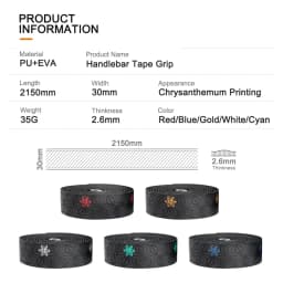 1 pair Soft Road Bike Bicycle Handlebar Cork EVA PU Bar Tape Professional Cycling Damping Anti-Vibration Wrap With 2 Bar Plug
