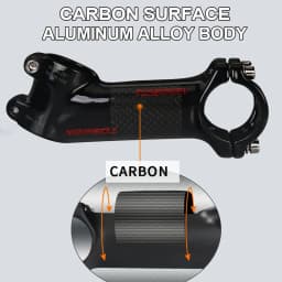 Toseek Stem MTB Carbon + Aluminum Mtb Handlebar Stem Bike Power 31 8mm Bicycle Handlebar Table 10 17 25 35 Degree Stem Bike Part
